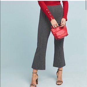 Anthropologie Crop Flare Trouser